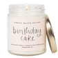 Birthday Cake Soy Candle - Clear Jar - 9 oz