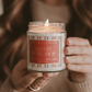 Santa's Workshop Soy Candle - 9 oz Clear Jar (Merry and Bright)