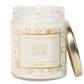 Let It Snow Soy Candle - Patterned 9 oz Clear Jar