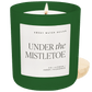 Under the Mistletoe Soy Candle - Green Matte Jar - 15 oz (Fraser Fir)