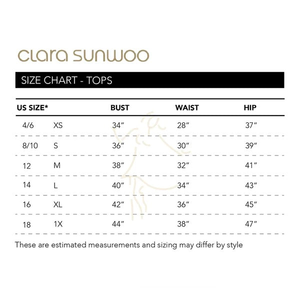 Clara Sunwoo - Geo Web Lines Side Tie Waist Top