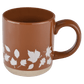 Fall Leaves 14 oz Orange Stoneware Coffee Mug