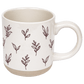 Brown Leaves 14 oz Stoneware Coffee Mug