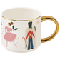 Nutcracker 14 oz Gold Handle Coffee Mug