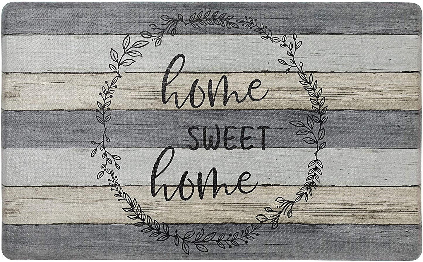 Tapete de cozinha de espuma viscoelástica antifadiga de 20" x 55" Home Sweet Home 