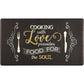 Tapete de cozinha grande antifadiga Feel at Ease de 20" x 36" (Kitchen Soul Chalk)