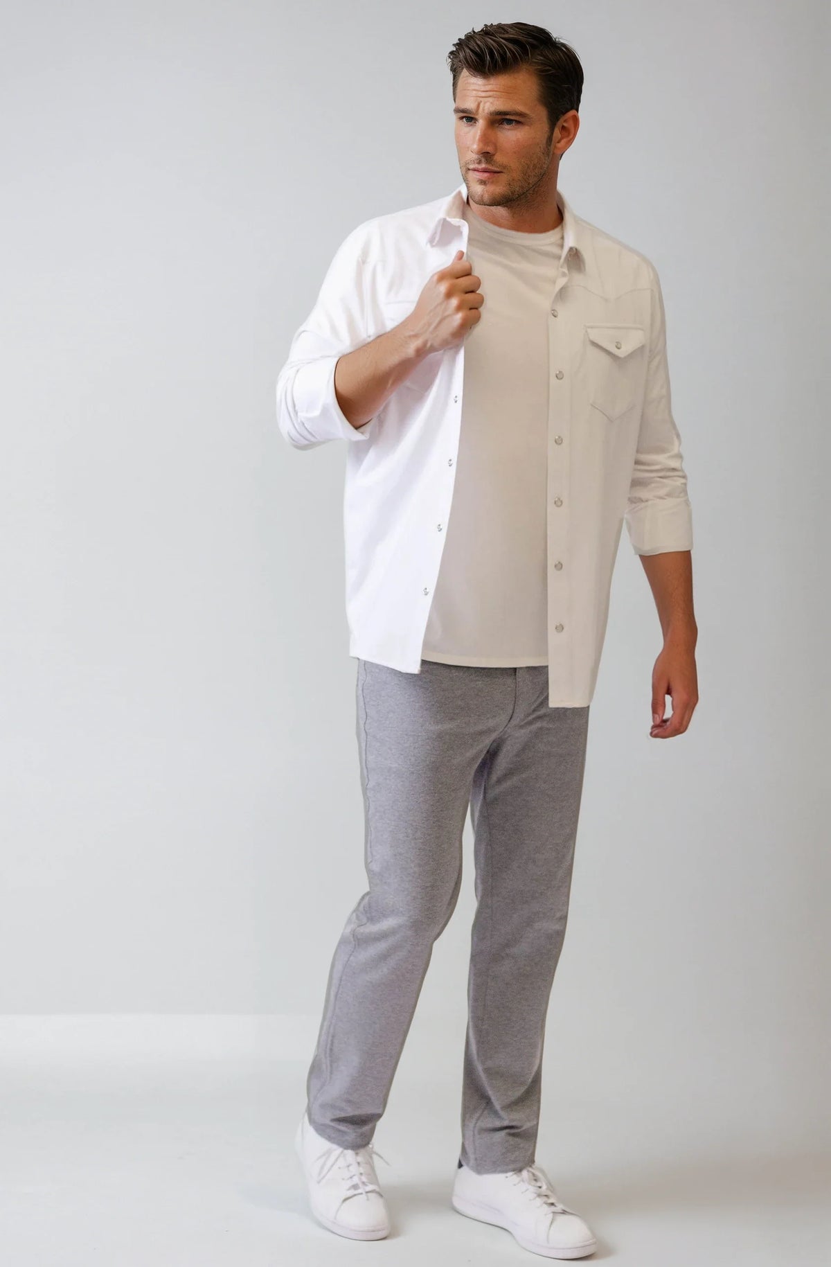Buki's Western Tech Shirt - White