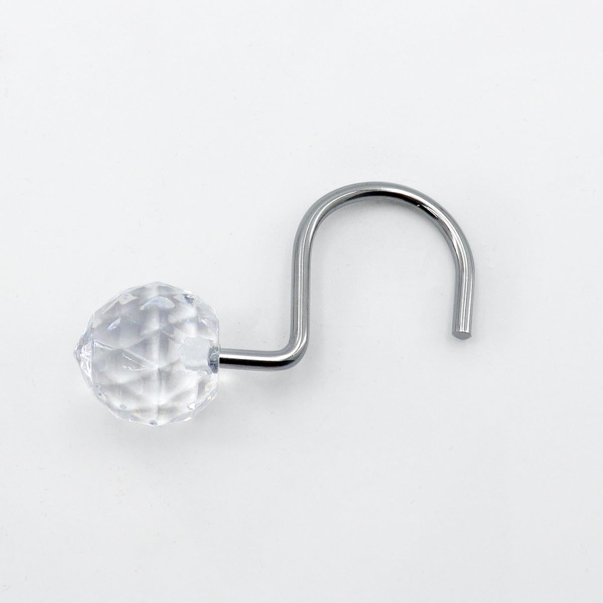 Conjunto de 12 ganchos para cortinas de chuveiro resistentes à ferrugem - 6 designs! 