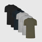 Camiseta Core Color Tall Straight Hem - Pacote com 6
