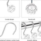Conjunto de 12 ganchos para cortinas de chuveiro resistentes à ferrugem - 6 designs! 