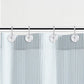 Conjunto de 12 ganchos para cortinas de chuveiro resistentes à ferrugem - 6 designs! 