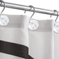 Conjunto de 12 ganchos para cortinas de chuveiro resistentes à ferrugem - 6 designs! 