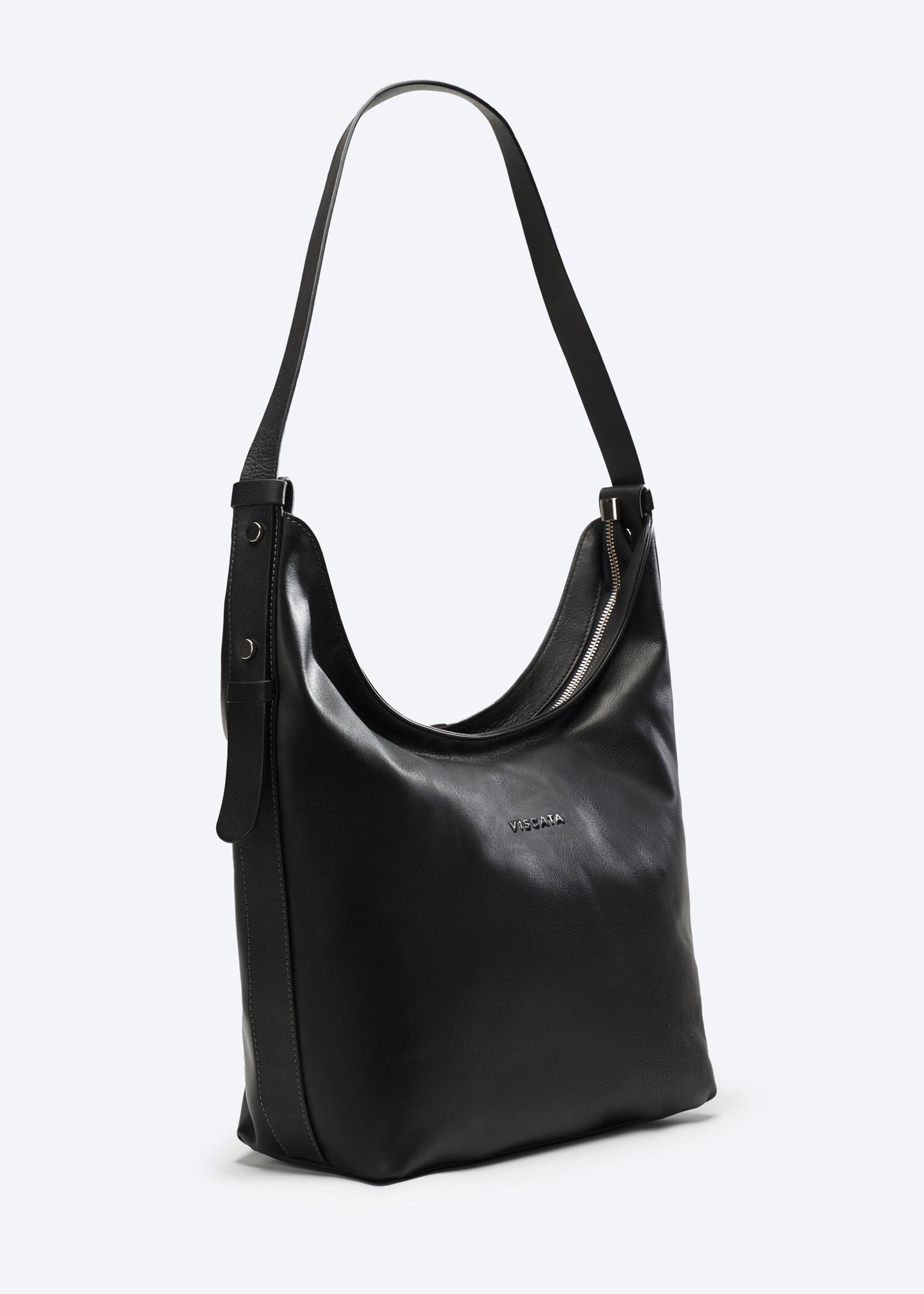 Bolsa transversal de couro Cyprien