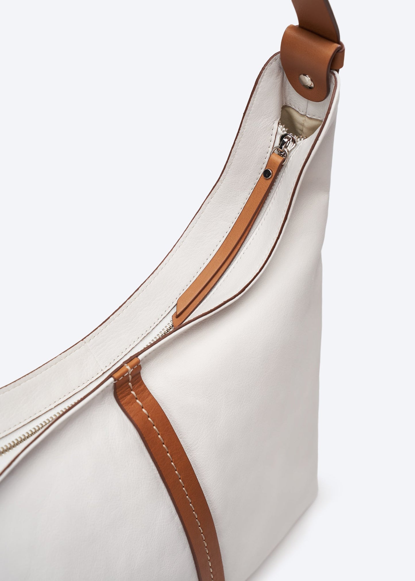 Bolsa transversal de couro Cyprien