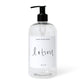 White Script Labels for Plastic and Glass Dispensers