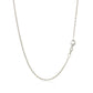 18k White Gold Round Cable Chain 1.5mm