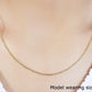 14k Yellow Gold Diamond-Cut Bead Chain 1.2mm