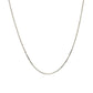 10k White Gold Adjustable Cable Chain 0.9mm