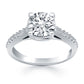 14k White Gold Trellis Diamond Engagement Ring