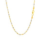 2.0mm 14k Two-Tone Gold Singapore Chain