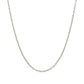 14k White Gold Round Cable Link Chain 1.5mm