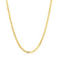 2.6mm 14k Yellow Gold Diamond Cut Cable Link Chain