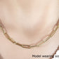 14K Yellow Gold Bold Paperclip Chain (4.2 mm)