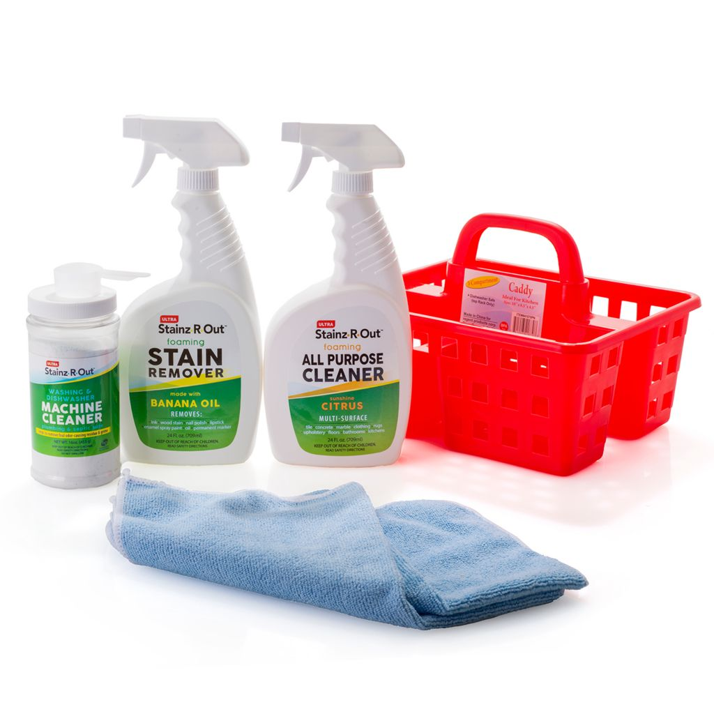 Stainz R Out 6Piece Home Care Starter Set w Storage Caddy
