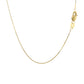 14k Yellow Gold Classic Box Chain 0.45mm