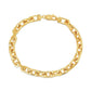 14k Yellow Gold French Cable Chain Bracelet  (6.10 mm)