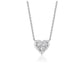 Diamond Heart Design Pendant in 14k White Gold