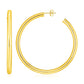 14k Yellow Gold Polished Hoop Earrings