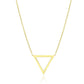 14k Yellow Gold Delta Symbol Chain Necklace