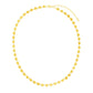 14k Yellow Gold Mirrored Heart Chain Necklace