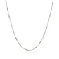 14k White Gold Singapore Chain 1.5mm