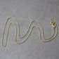 14k Yellow Gold Diamond Cut Cable Link Chain 0.8mm