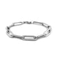 14K White Gold Extra Wide Paperclip Chain Bracelet