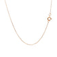 14k Rose Gold Diamond Cut Cable Link Chain 0.7mm
