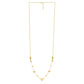 14k Yellow Gold Puff Heart Adjustable Necklace
