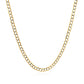 2.6 mm 14k Two Tone Gold Pave Curb Chain