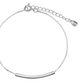 Pulseira de barra de prata esterlina