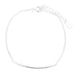 Pulseira de barra de prata esterlina