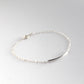 Pulseira de barra de prata esterlina