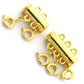 Colar com fecho em camadas de ouro 14K e esterlina (conjunto de 4 peças)