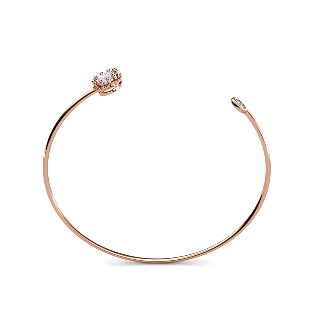 Pulseira Swarovski Crystal Crown em ouro rosa 18K