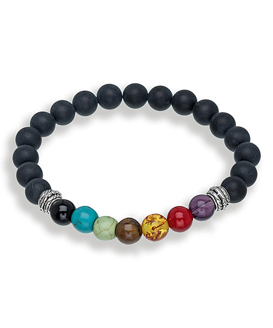 Pulseiras de pedras preciosas genuínas para cura de chakras Amy e Annette 7