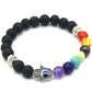 Pulseiras de pedras preciosas genuínas para cura de chakras Amy e Annette 7