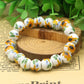 Pulseira elástica ajustável de girassol