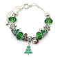 Pulseira de Natal com cristais Murano e Swarovski