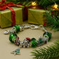 Pulseira de Natal com cristais Murano e Swarovski